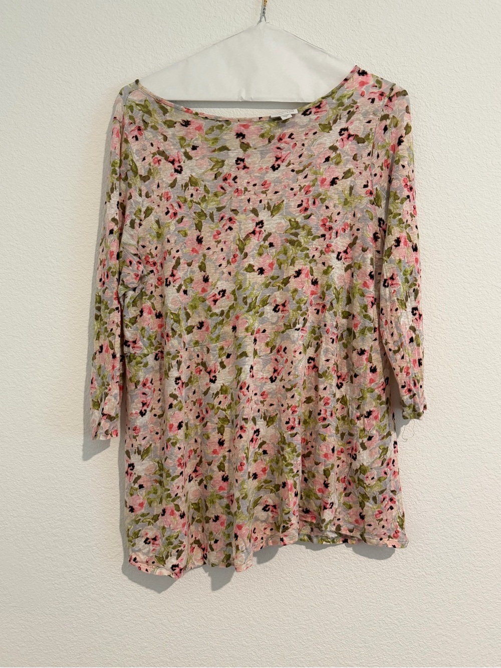 J. Jill love linen Floral Tunic medium